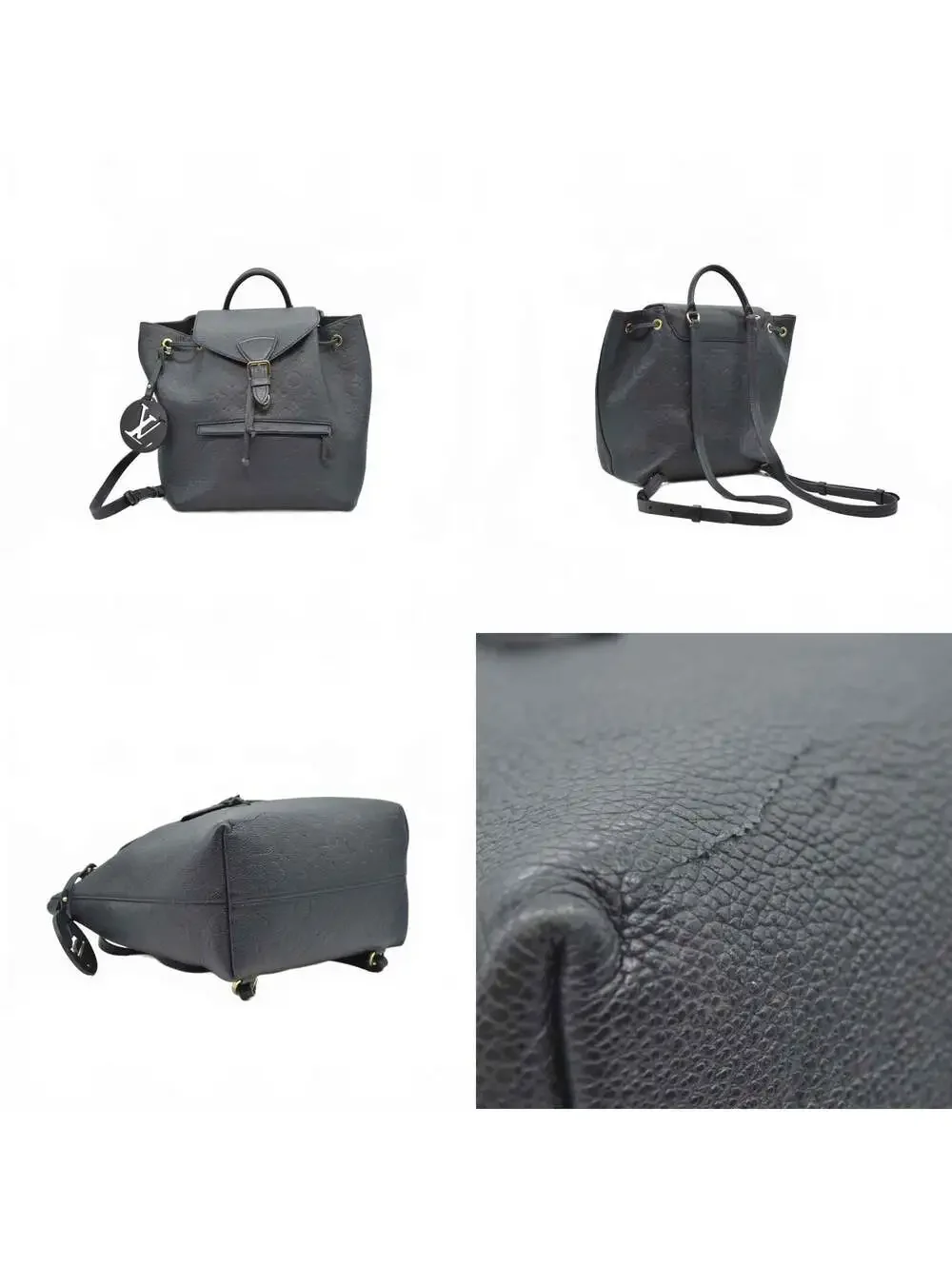 Louis Vuitton Black Montsouris Empreinte Noir Black 2020